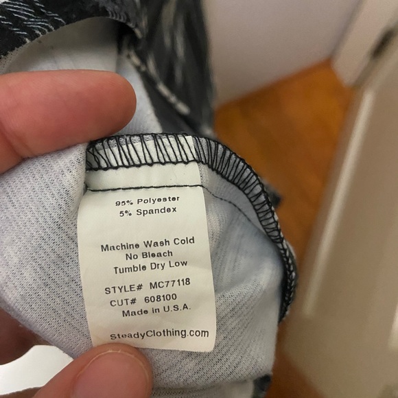 Sexy retro Rock Steady tartan dress size M black and white - Picture 5 of 5